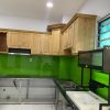Kính Bếp Màu Xanh Non