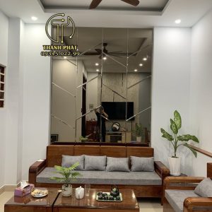 Gương Ghép Màu Trà