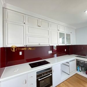 Kính ốp Bếp Màu đỏ
