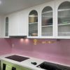 Kính ốp Bếp Màu Hồng