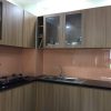 Kính ốp Bếp Màu Nâu