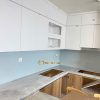 Kính ốp Bếp Màu Xanh Ngọc